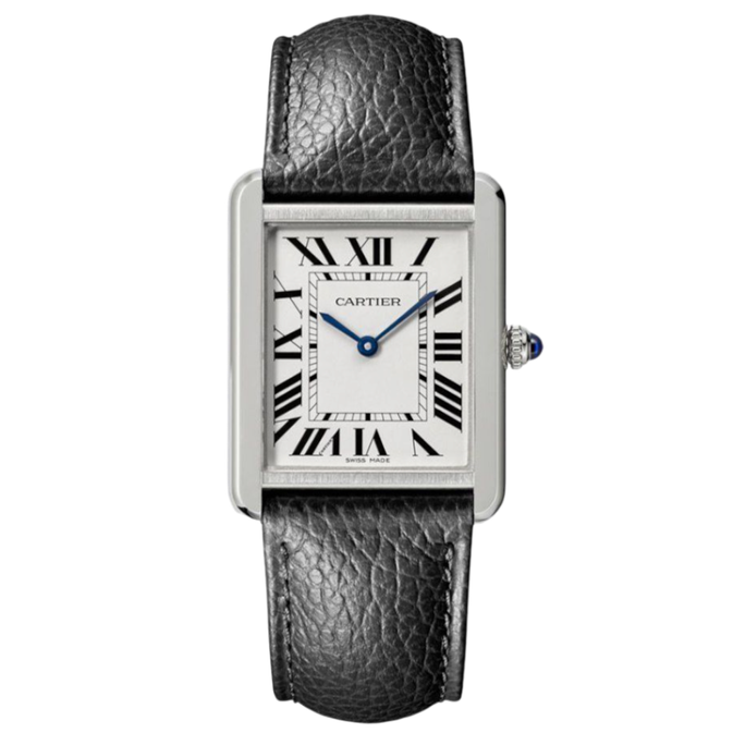 Cartier tank leather Super Clone Swiss Machine (35mm x 27mm)