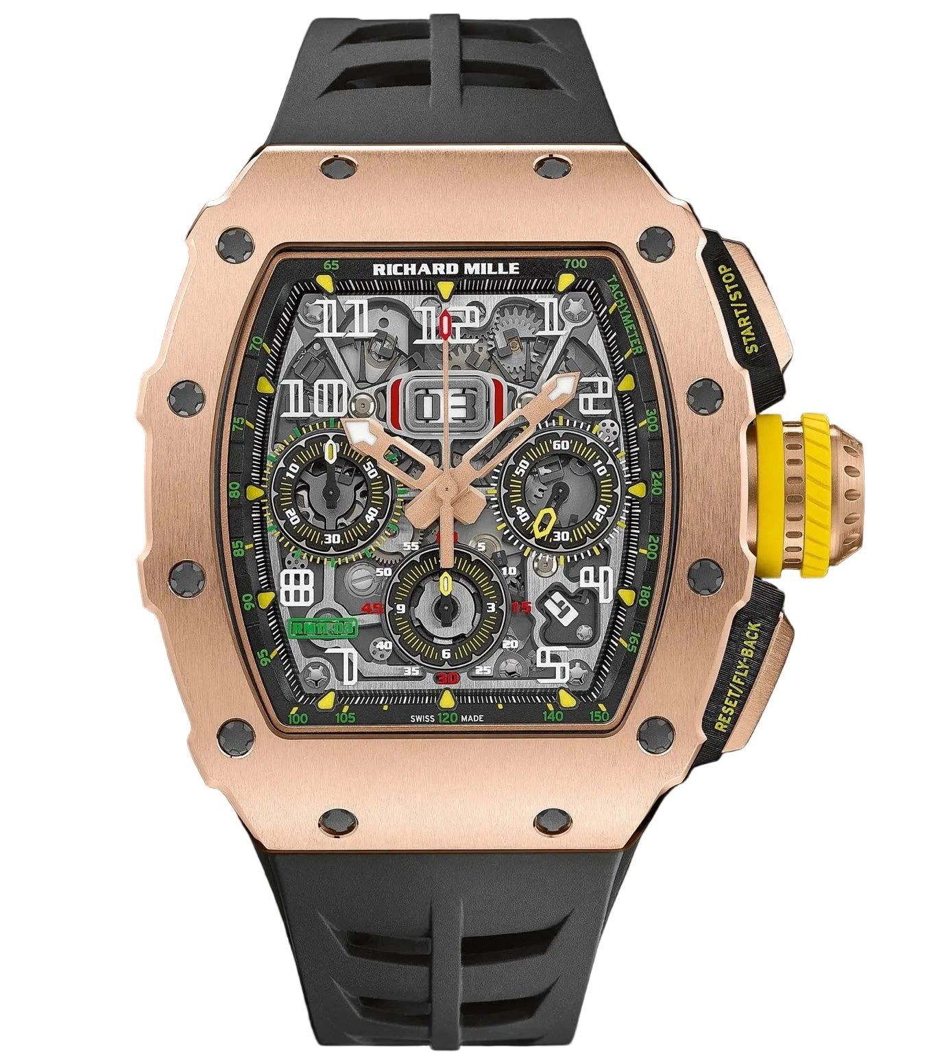 Richard Mille Rm 11-03 Super Clone Swiss Machine (49.94mm x 44.5mm)