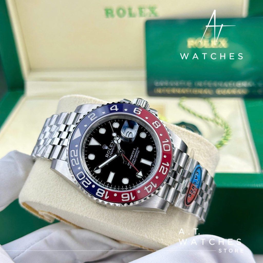 ROLEX GMT PEPSI SUPER CLONE SWISS MACHINE 40mm