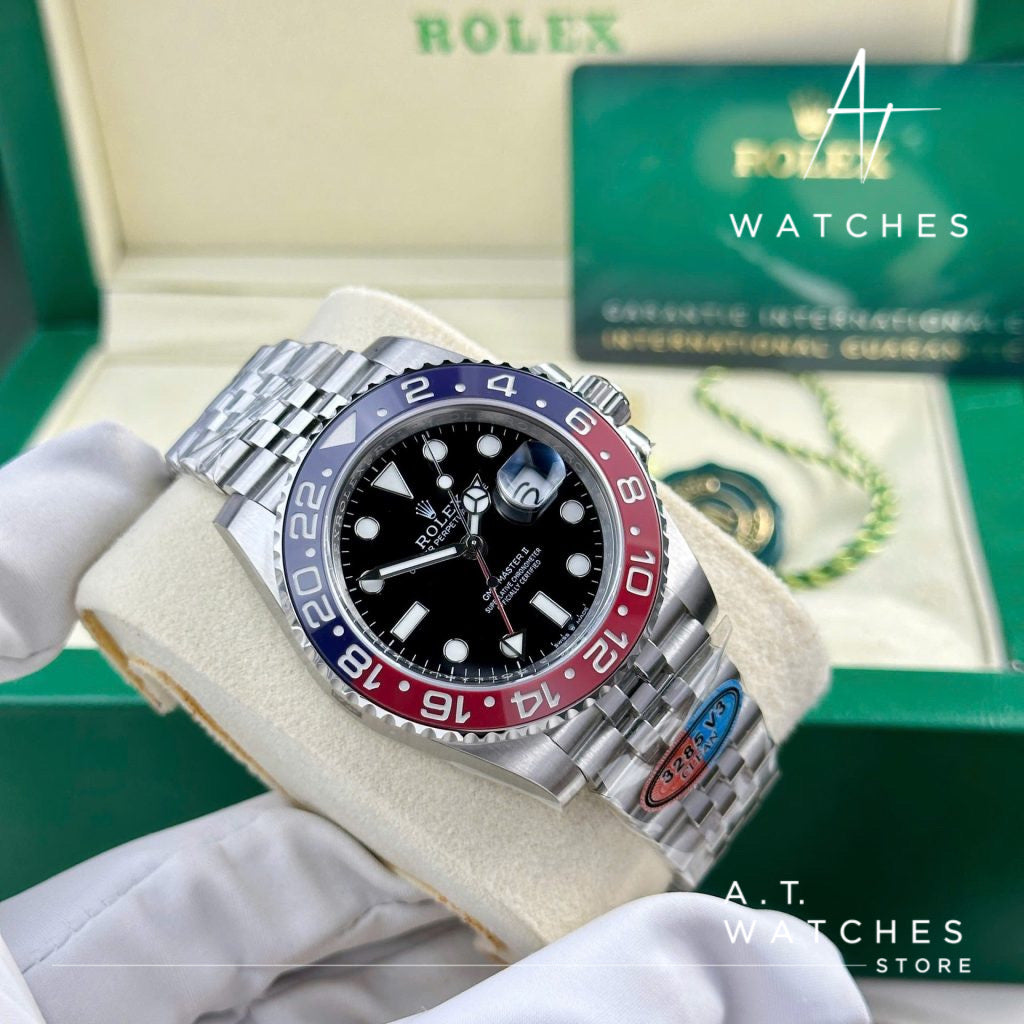 ROLEX GMT PEPSI SUPER CLONE SWISS MACHINE 40mm
