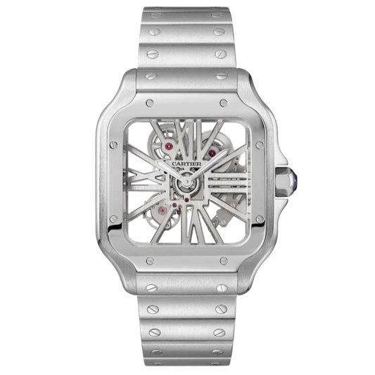Cartier Santos Skeleton Super Clone Swiss Machine (41.9mm x35.1mm)