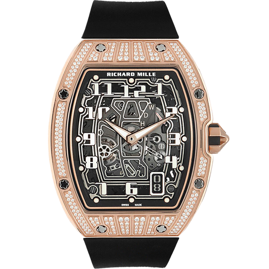 Richard Mille RM67-01 Automatic Winding Extra-Thin Medium Diamond Super Clone Swiss Machine (47.52mm x 38.7mm)