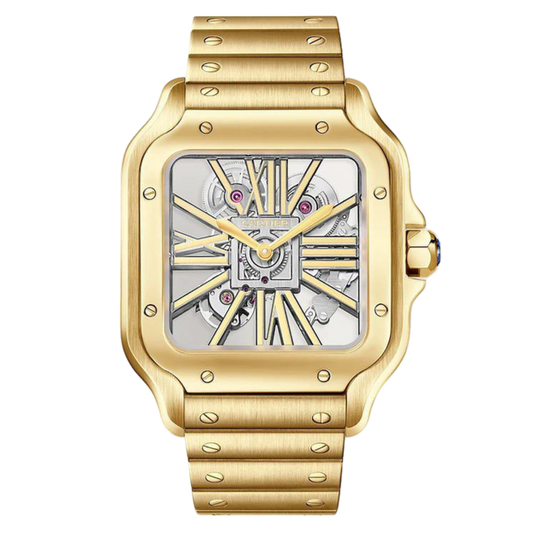 Cartier Santos Skeleton Super Clone Swiss Machine (41.9mm x 35.1mm)