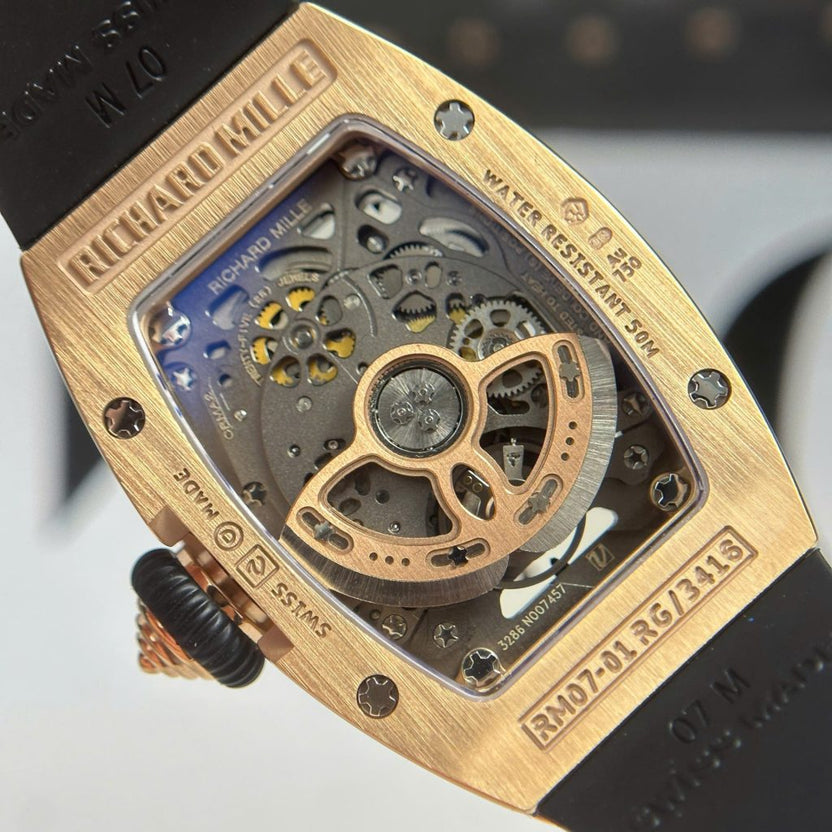 Richard mille Rm 07-01 super clone swiss machine (45.66mm x 31.4mm)