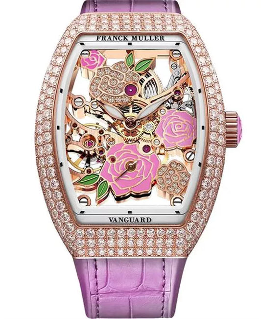 Franck Muller Skeleton Flower Dial Super Clone Swiss Machine (42.3mm x 32mm)