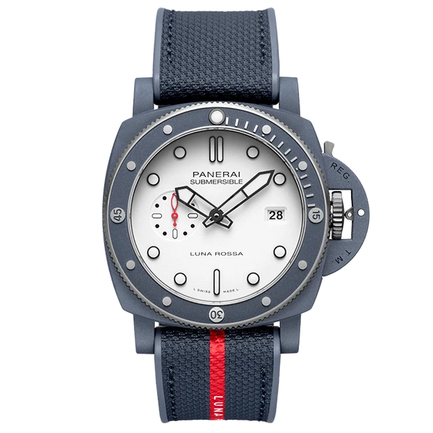 Panerai Submersible QuarantaQuattro Luna Rossa Ti-Ceramitech PAM01543 Super Clone Swiss Machine 44mm