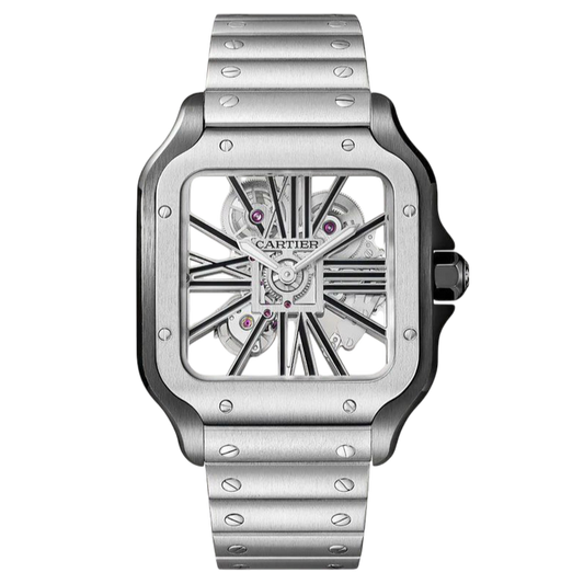 Cartier Santos Skeleton Super Clone Swiss Machine (41.9mm x35.1mm)