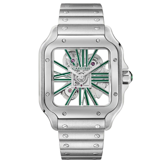 Cartier Santos Skeleton Super Clone Swiss Machine (41.9mm x35.1mm)