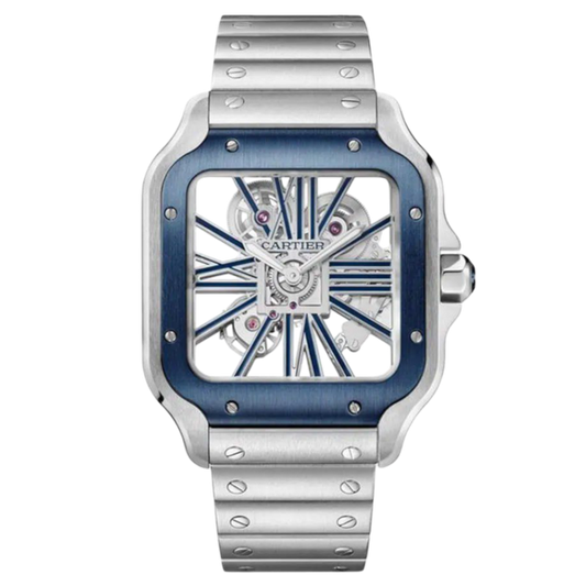 Cartier Santos Skeleton Super Clone Swiss Machine (41.9mm x35.1mm)