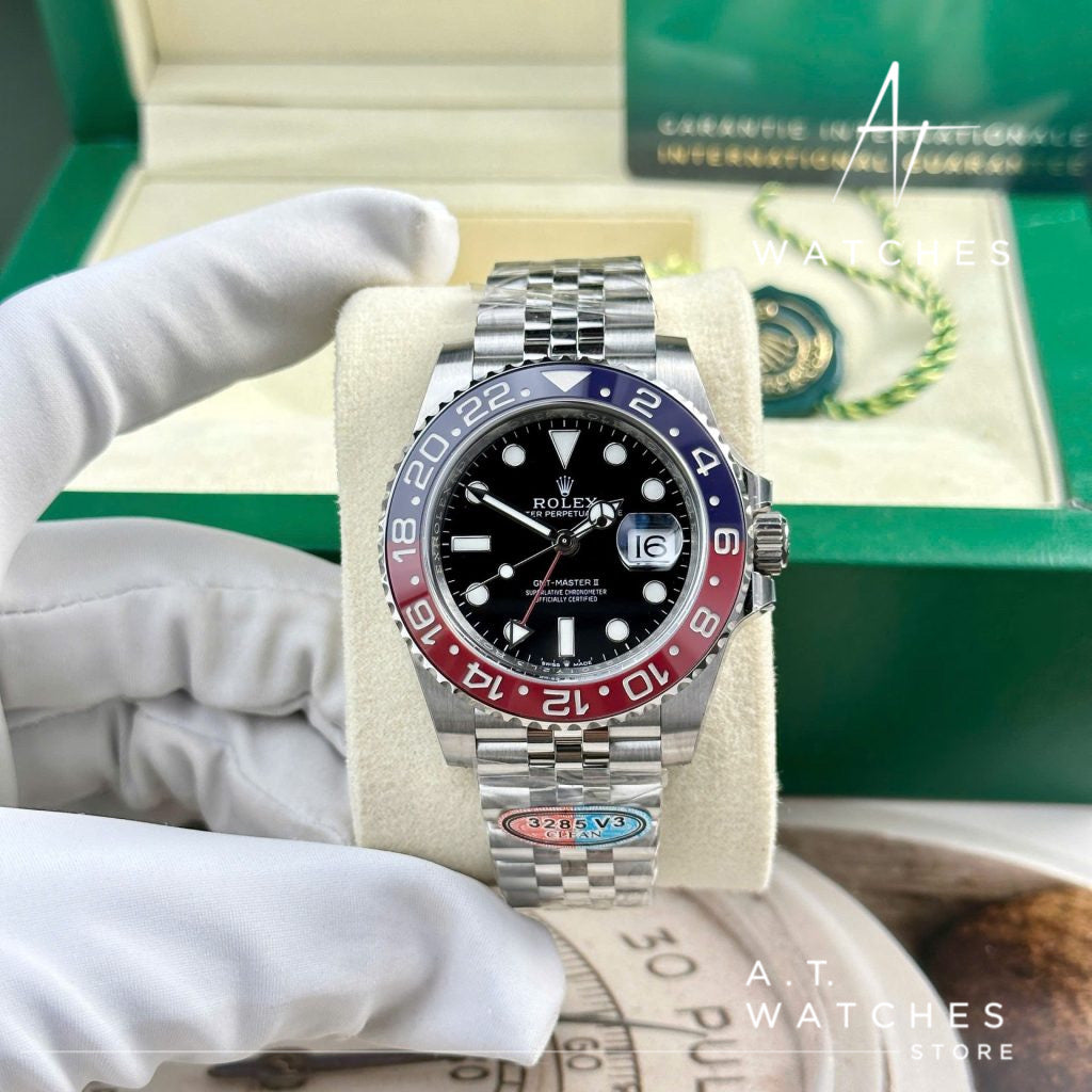 ROLEX GMT PEPSI SUPER CLONE SWISS MACHINE 40mm