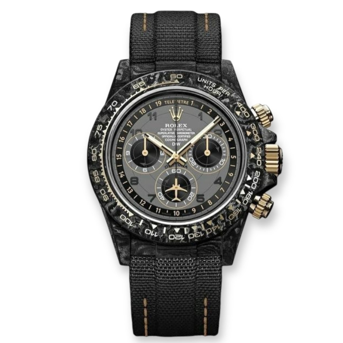 Rolex Cosmograph Daytona DIW Carbon Avia Grey Super Clone Swiss Machine 40mm